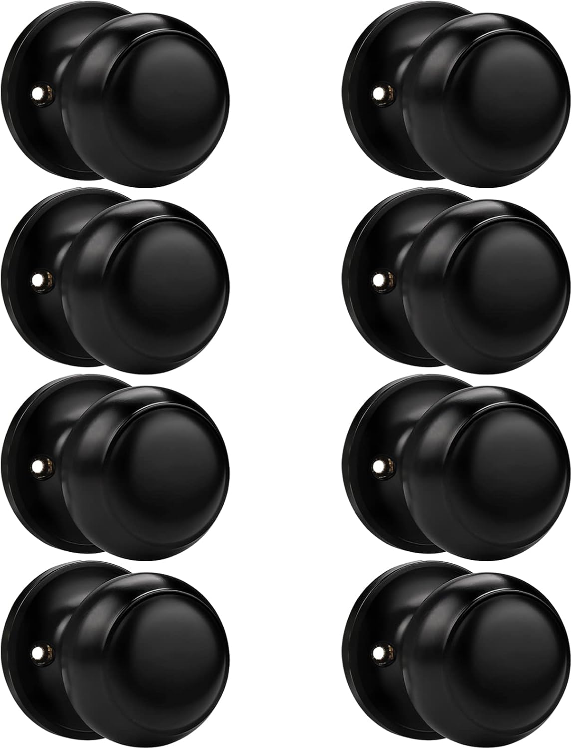Probrico Black Half Dummy Door Knob for Closet French Doors