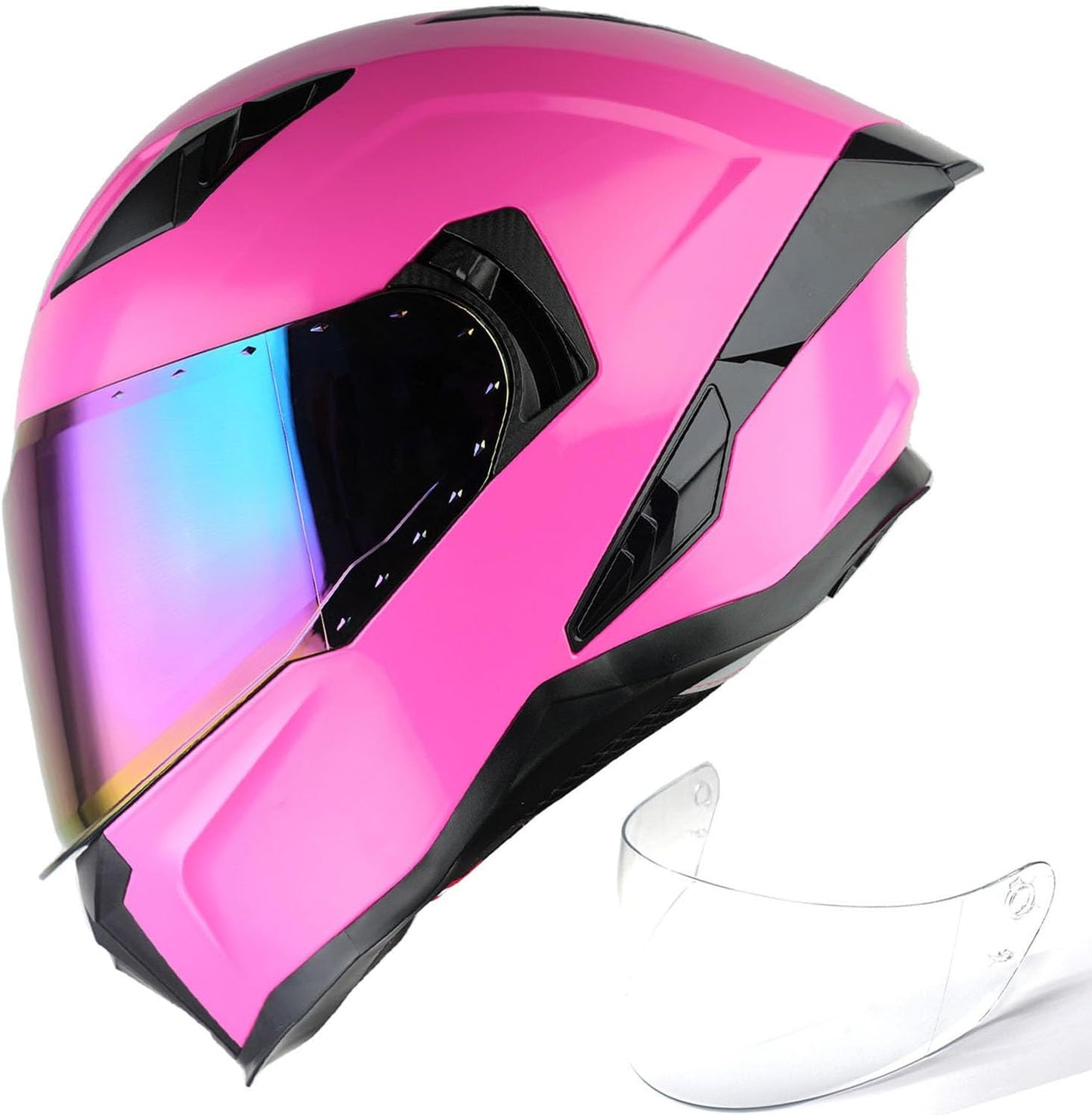 1Storm Motorcycle Full Face Helmet with Dual Visor Design