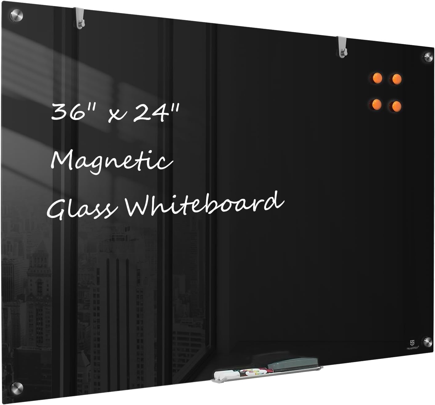 Premium Glass Dry-Erase Board for Office, Home & School Use
