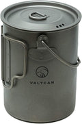 Valtcan 900ml Titanium Pot Backpacking Mug - Ultralight Boil & Drink