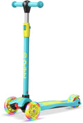 Aqua Yellow 3-Wheel Kids Scooter - Lean-to-Steer for Ages 3