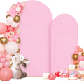 Wedding Arch Cover 7.2 ft & 6 ft Elastic Party Backdrop Covers - Pink