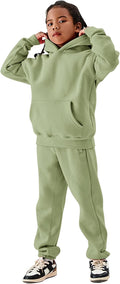 Flygo Girls Boys Fleece 2 Piece Outfits for Active Kids