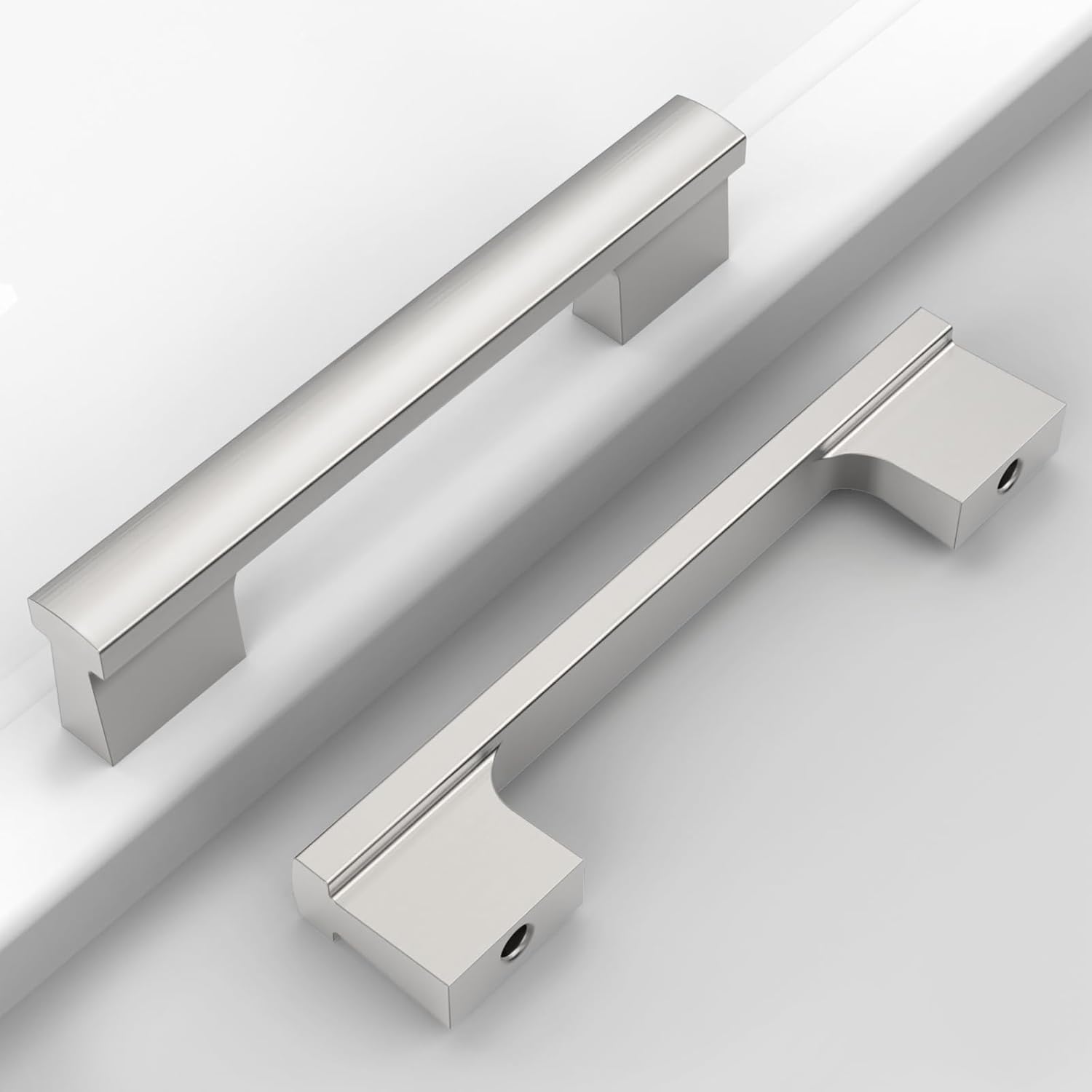 12 Pack 4 Inch Brushed Satin Nickel Cabinet Pulls for Kitchen