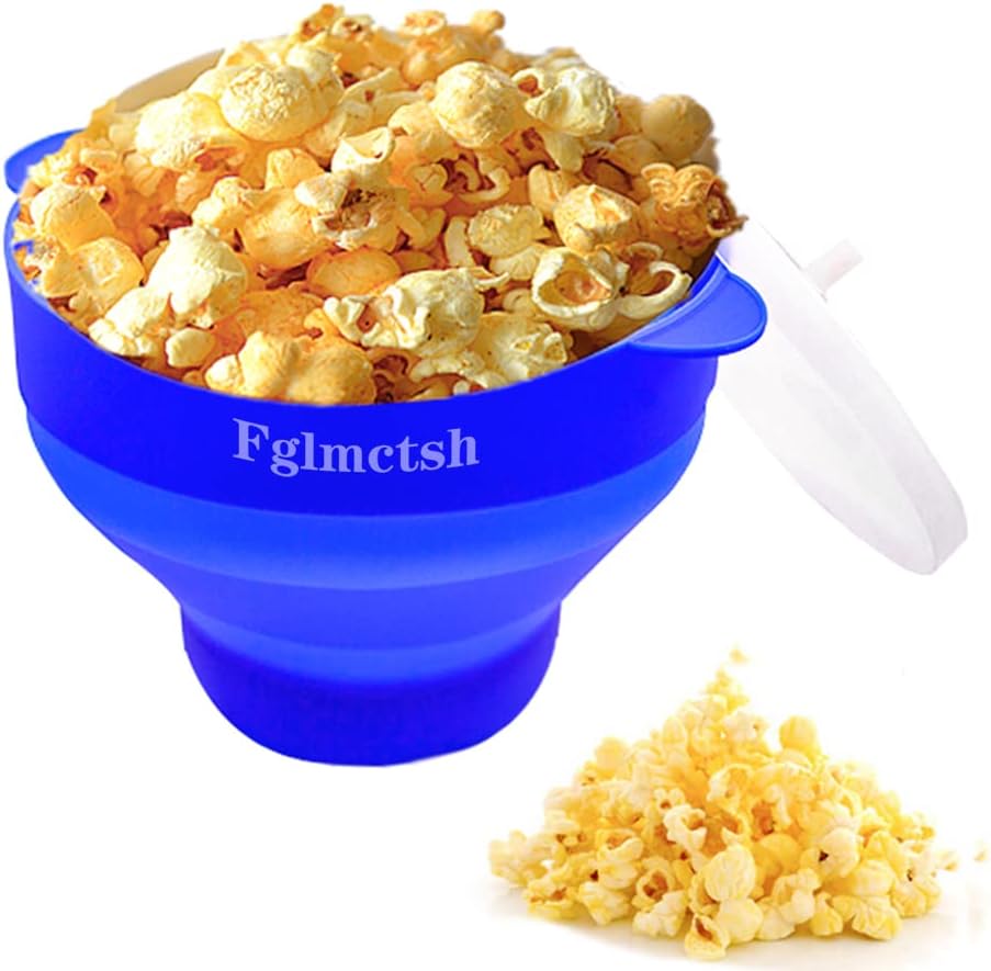 Oil-Free Microwave Popcorn Popper - BPA-Free, Hot Air, Collapsible