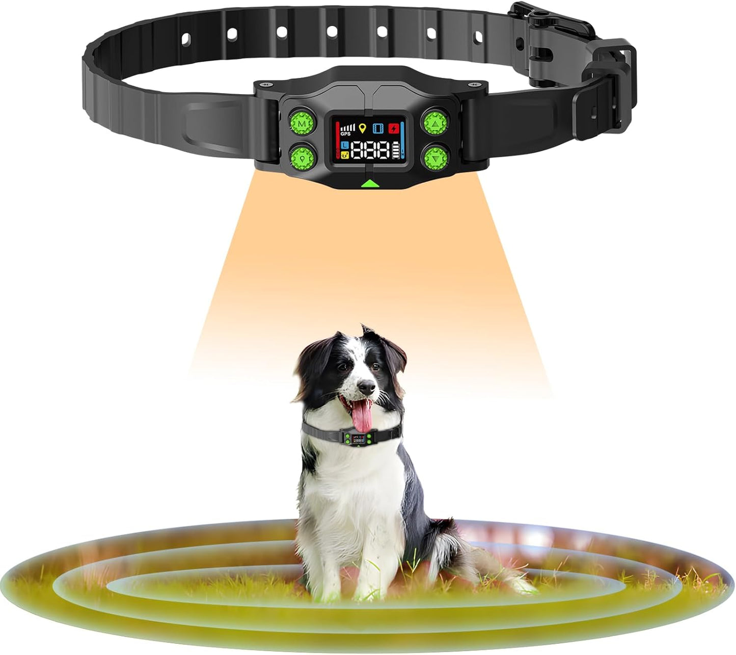 GPS Invisible Dog Collar Fence for Medium & Large Dogs
