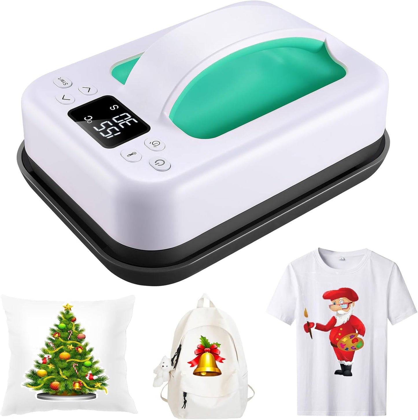 Heat Press Machine for T-Shirts, Portable Mini Easy Press