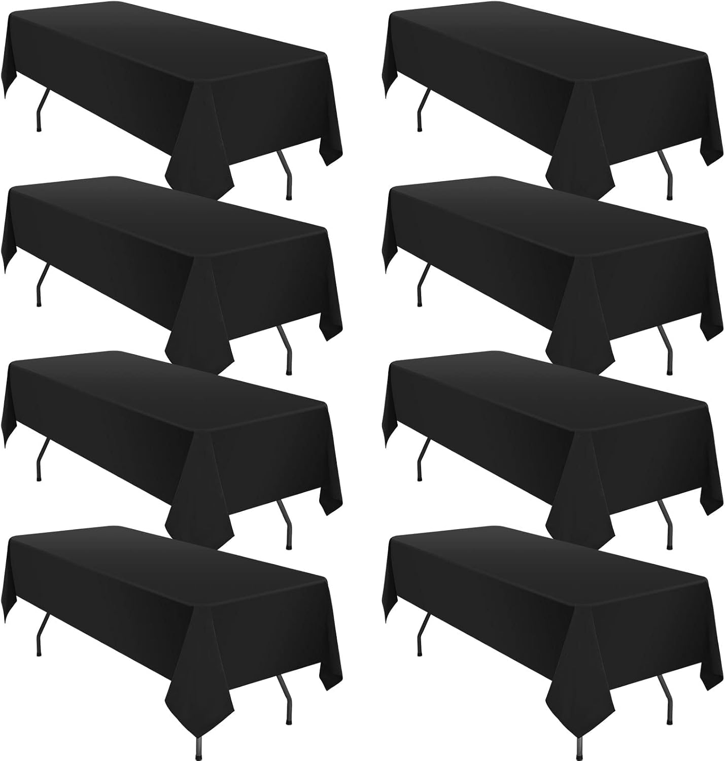 Premium Black Rectangle Tablecloths for Elegant Events