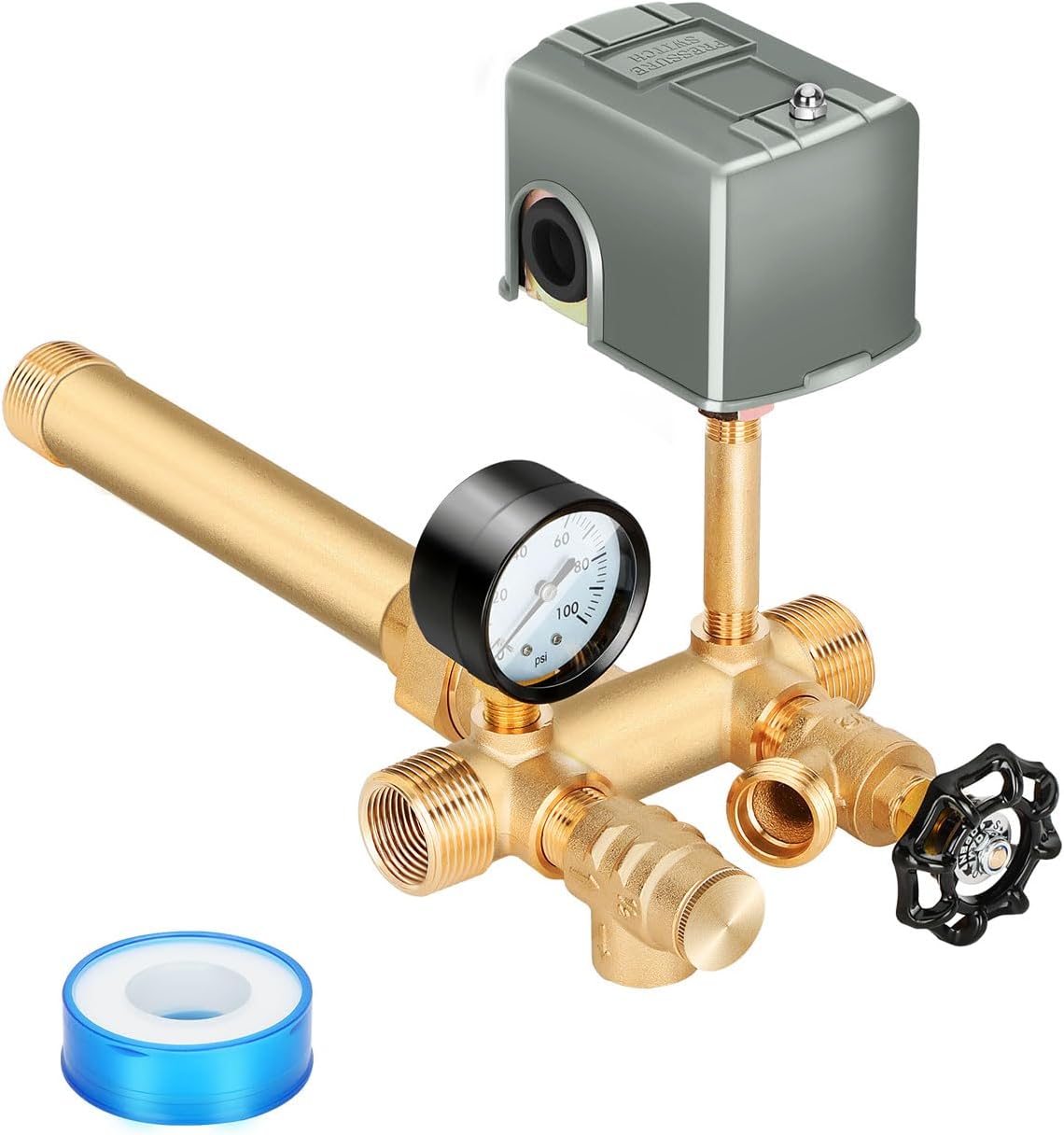 Upgraded Well Pressure Tank Tee Kit for Easy Installation