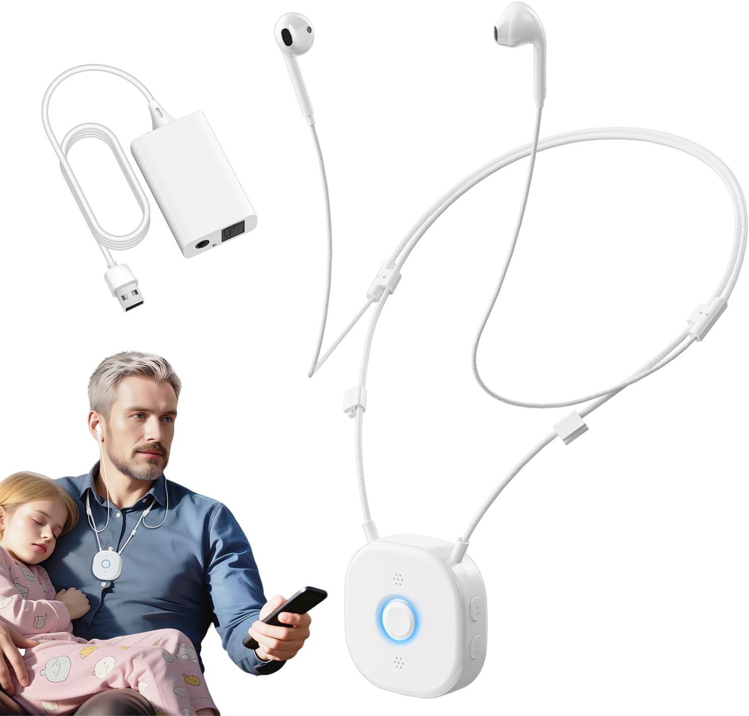 Wireless Headphones for TV Watching with Independent Volume Control