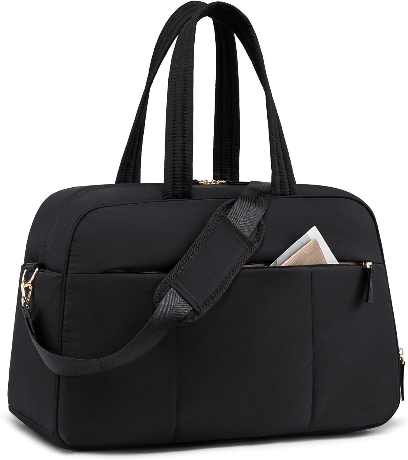 LOVEVOOK Women's Puffer Gym Bag - Shoe Compartment, Wet Pocket, Water Resistant