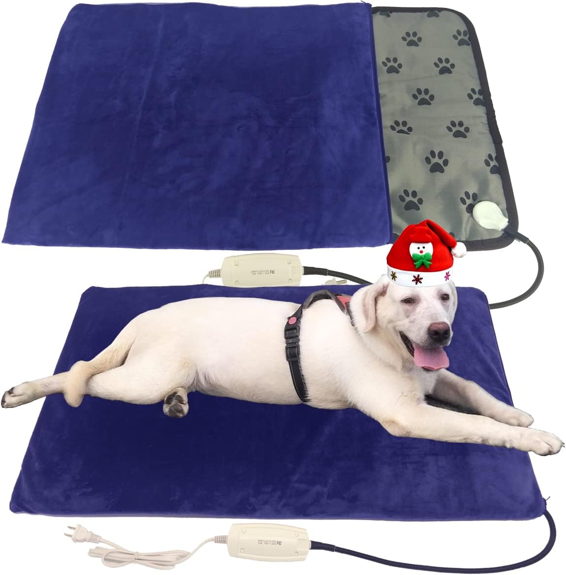Pet Heating Pad for Large Dogs & Cats - Waterproof Heated Bed