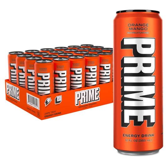PRIME Energy Orange Mango - Zero Sugar Energy Drink Pack