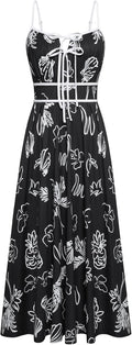 Floral Boho Spaghetti Strap Maxi Dress - Flowy Summer Sundress