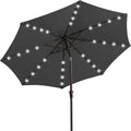 9FT Outdoor Patio Umbrella with Solar Lights - LED Lighted Shade
