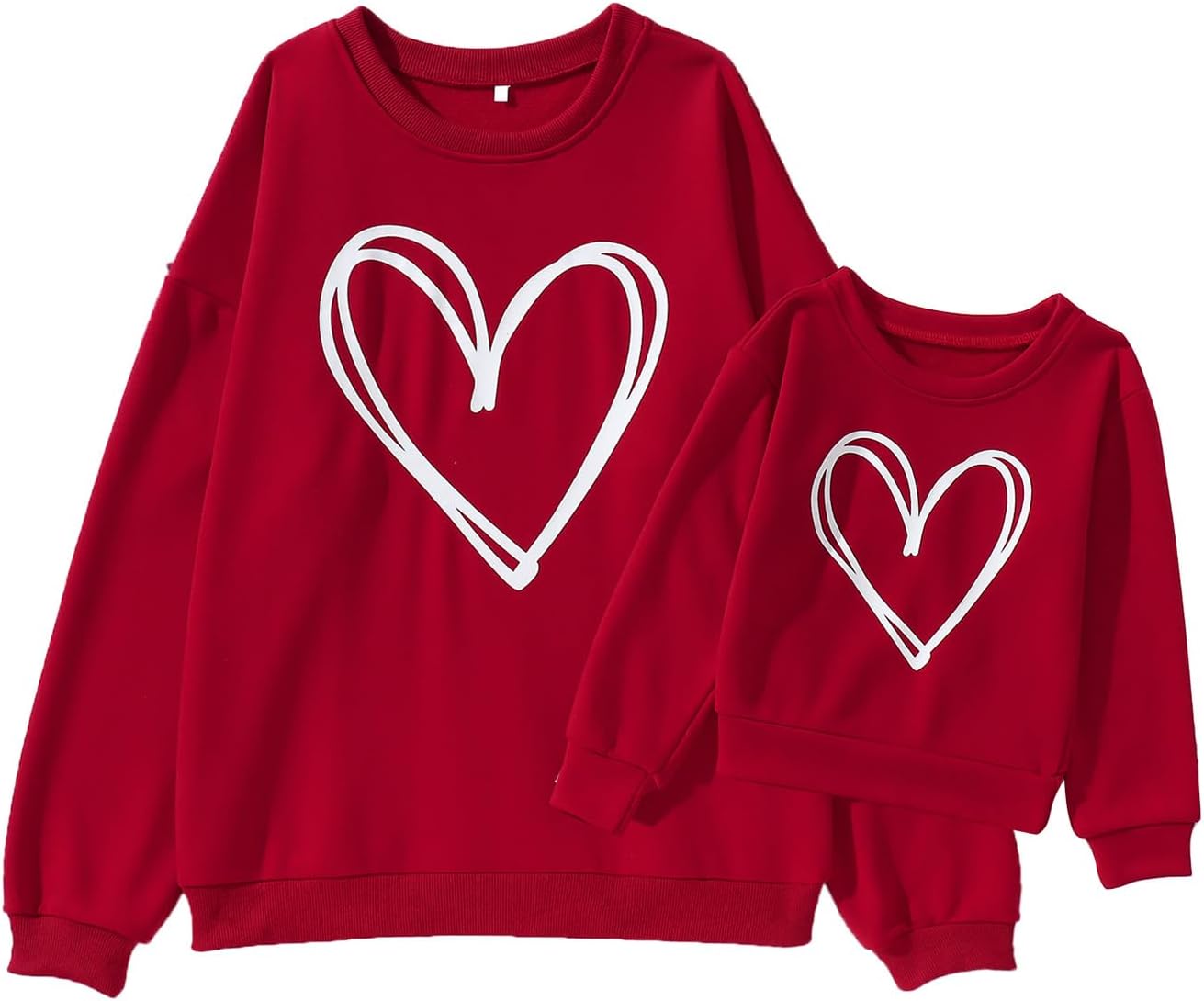 Matching Love Heart Sweatshirts by SOFEON
