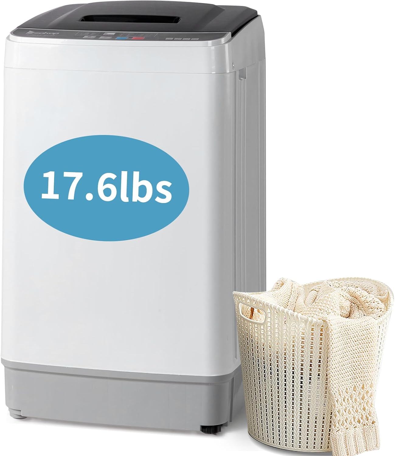 Winado 17.6Lbs Portable Washer - 10 Wash Programs, 2-in-1 Washer/Dryer