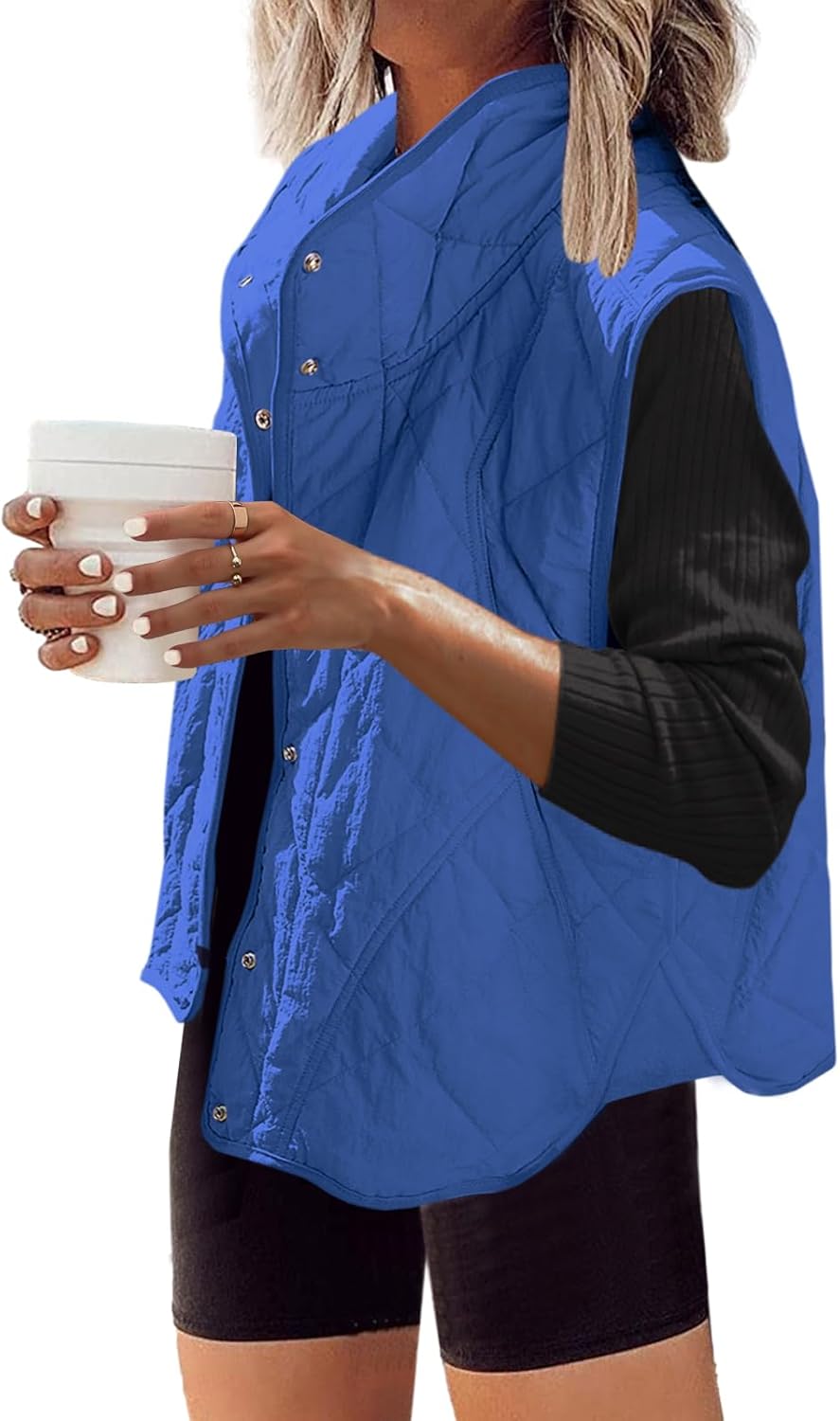 SENSERISE Womens Puffer Vest Quilted Lightweight Outerwear