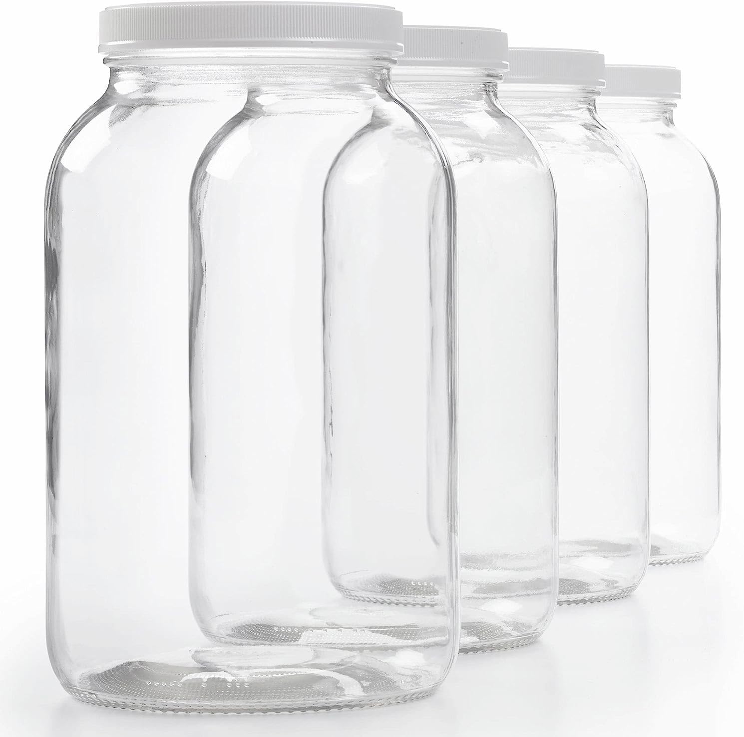 Wide Mouth 1 Gallon Glass Jar for Kombucha & Food Storage