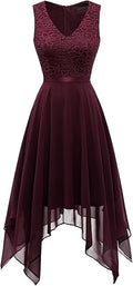 Meetjen Women's Vintage Floral Lace Dress for Elegant Occasions