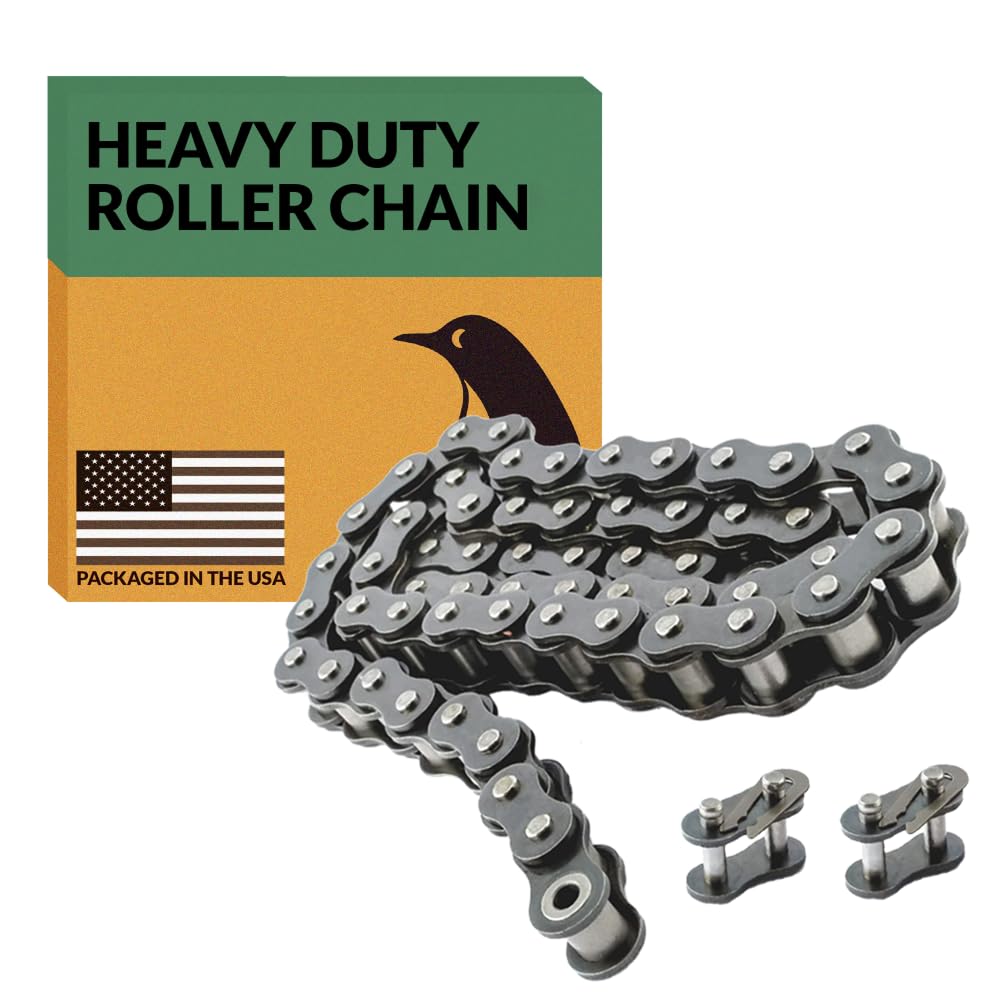 PGN #50 Heavy Duty Roller Chain - Durable 10 Feet Length