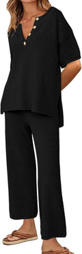 Ekouaer Lounge Sets for Women 2 Piece Pullover Sweater Set - Cozy Knit