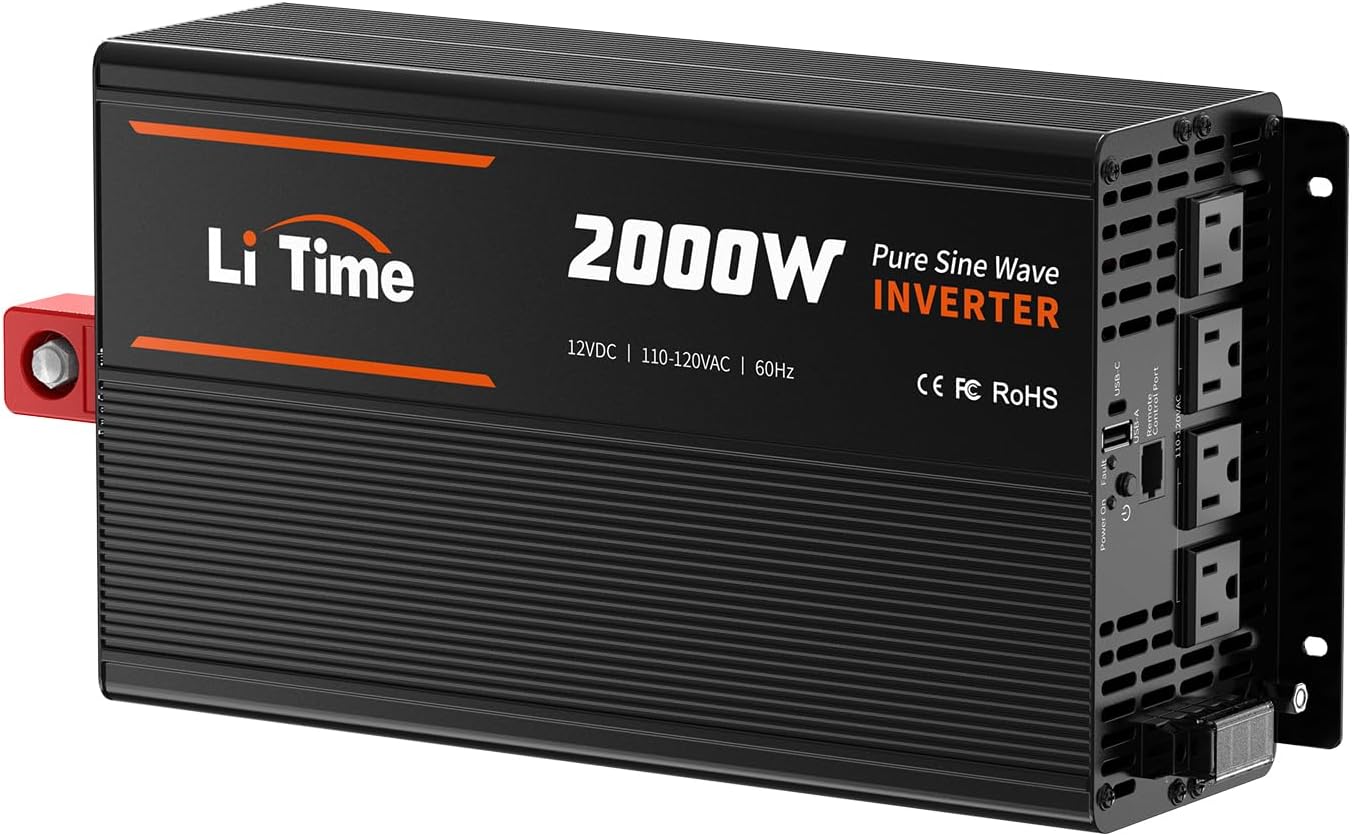 LiTime 2000W Pure Sine Wave Inverter for Home and RV Use