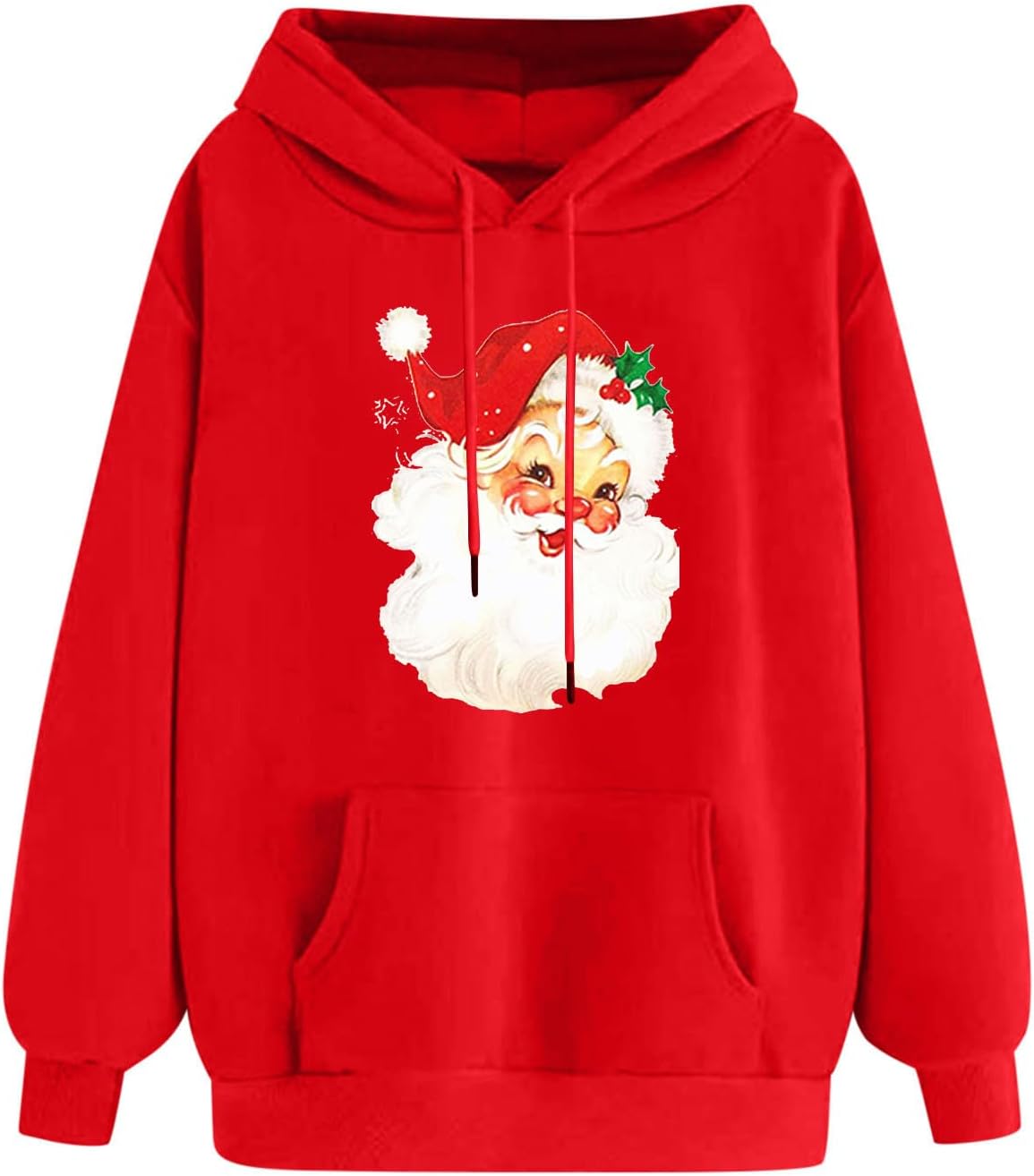 Cozy Retro Santa Hoodie for Her by SMIDOW