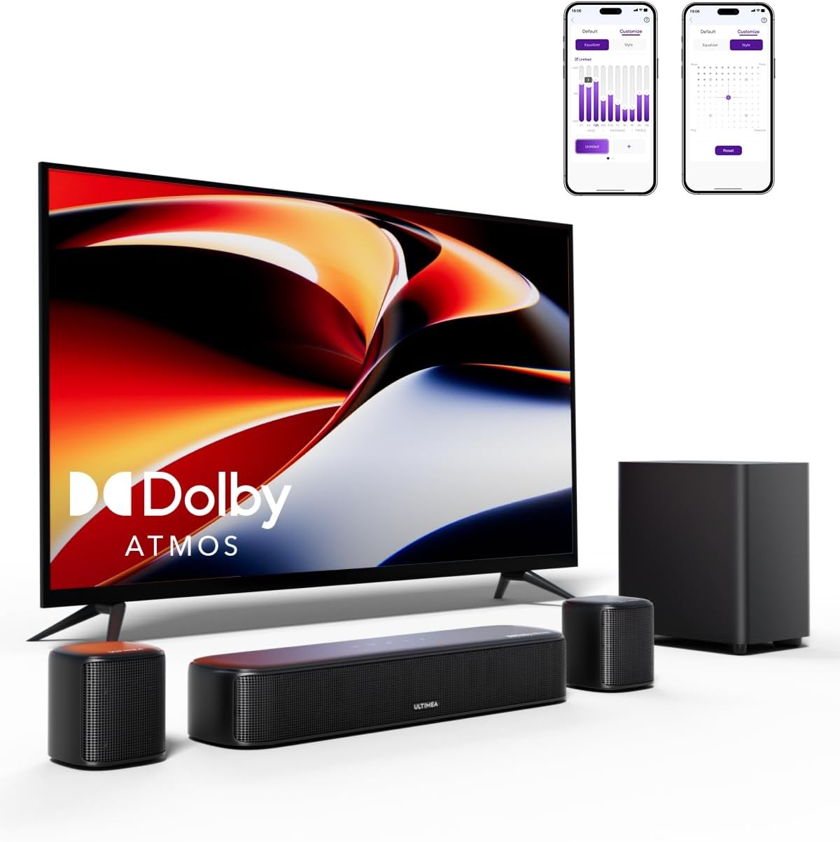 ULTIMEA 5.1ch Sound Bar with Dolby Atmos for Home Theater