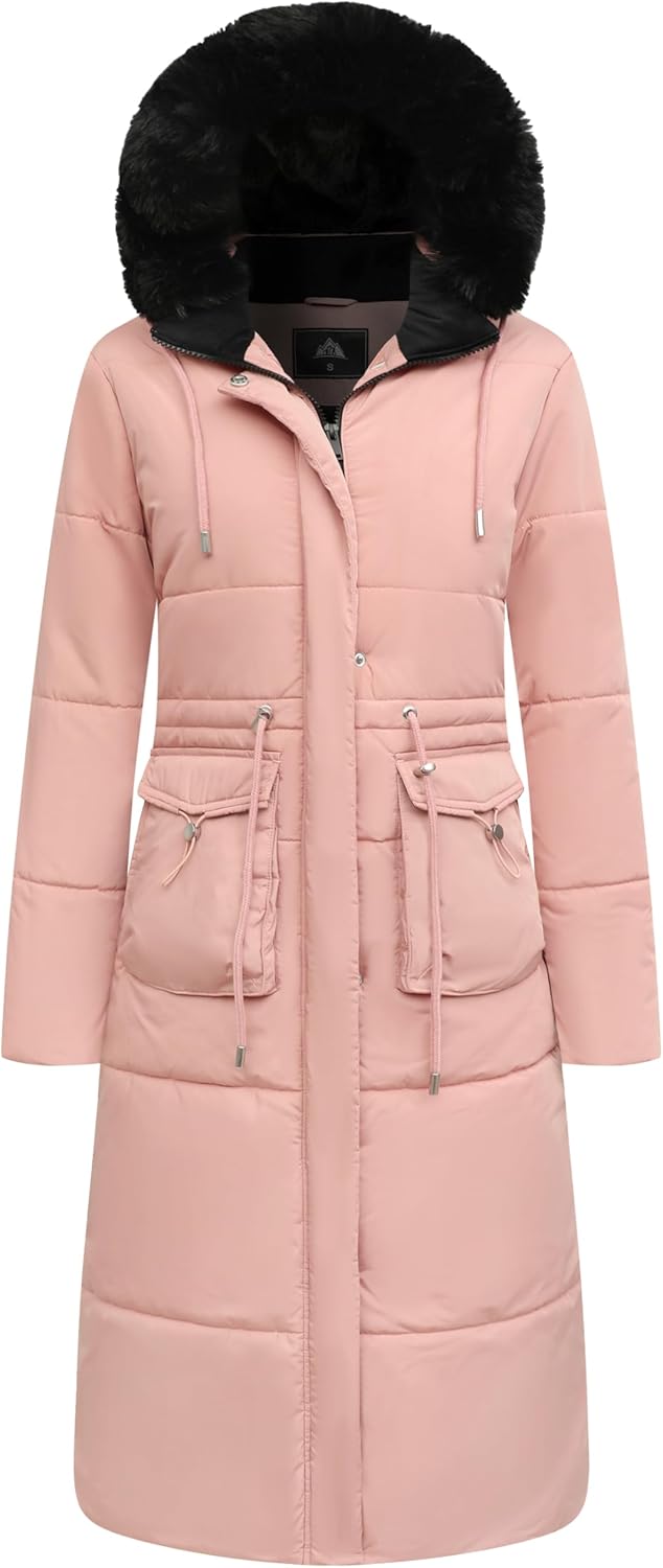 MOERDENG Women's Long Winter Puffer Coat for Ultimate Warmth