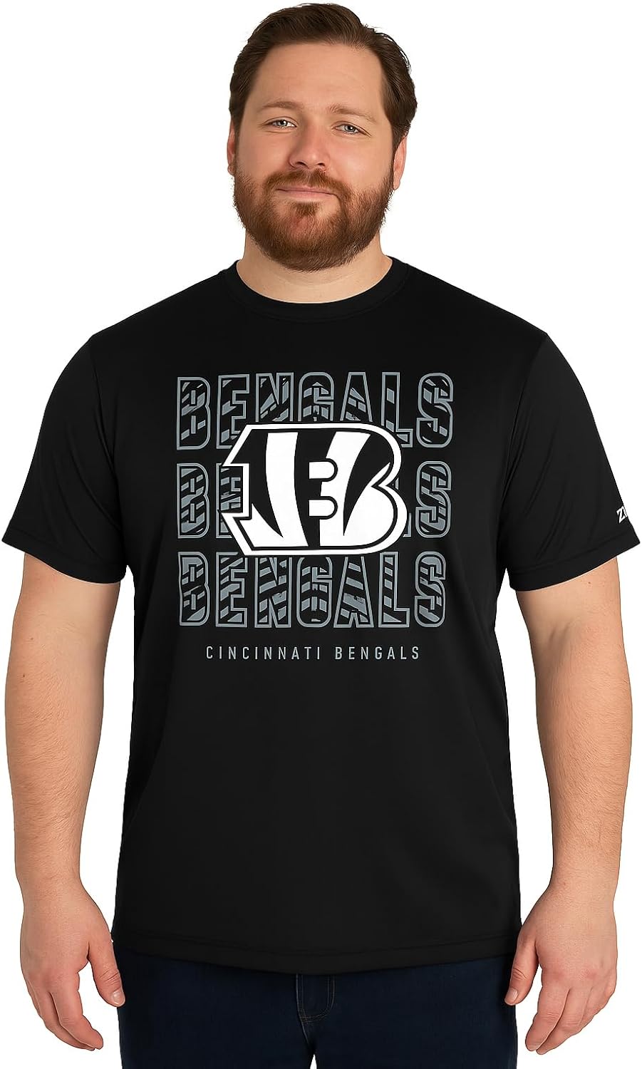 Zubaz NFL Men's Short Sleeve Team Graphic T-Shirt for Fans