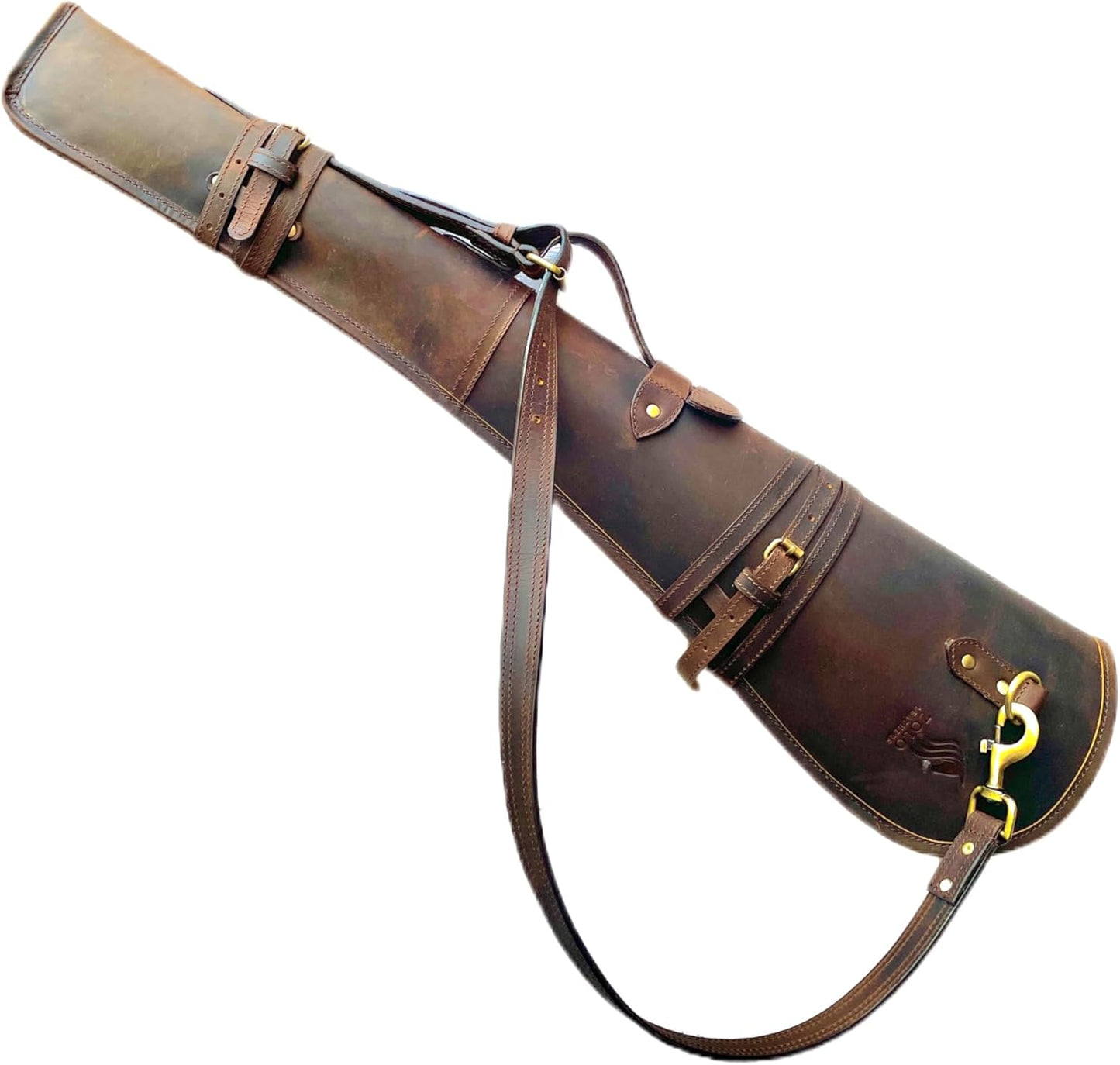 Western Hardwax Leather Shooting Gun Cover for Rifles and Shotguns