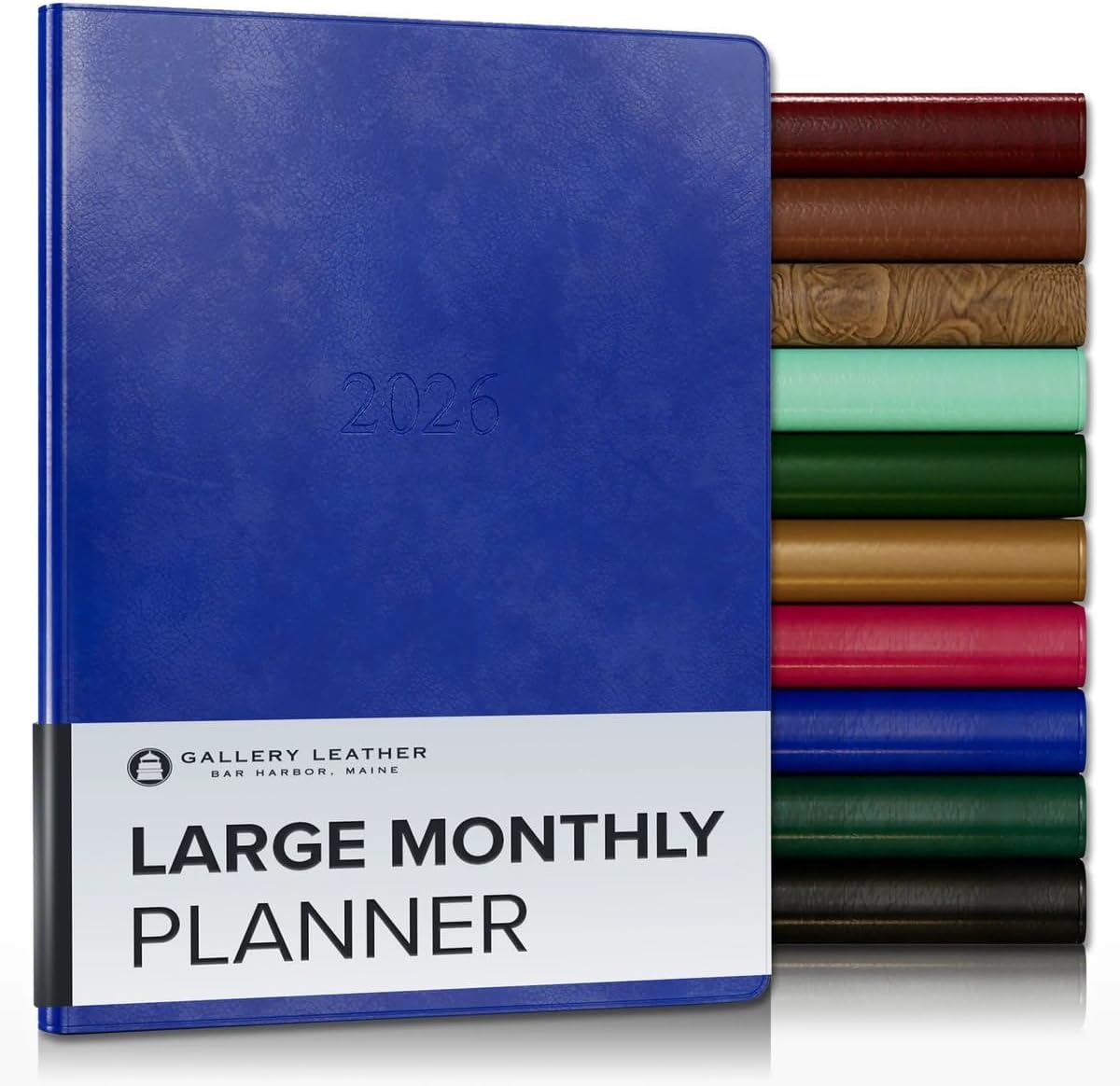 Gallery Leather Large Monthly Planner 2025-2026 for Success