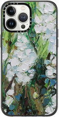 iPhone 13 Pro Max Clear Black Case with Wild Squill Flowers - Slim