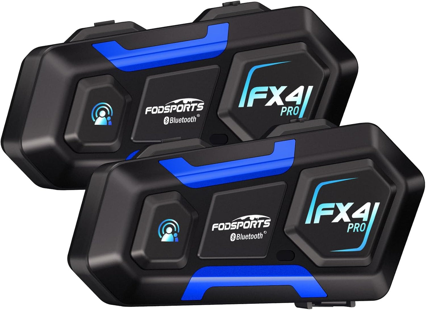 Fodsports FX4 Pro Motorcycle Bluetooth Intercom for 4 Riders