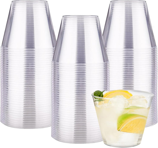 Disposable Plastic Wine Glasses - 200 Pack