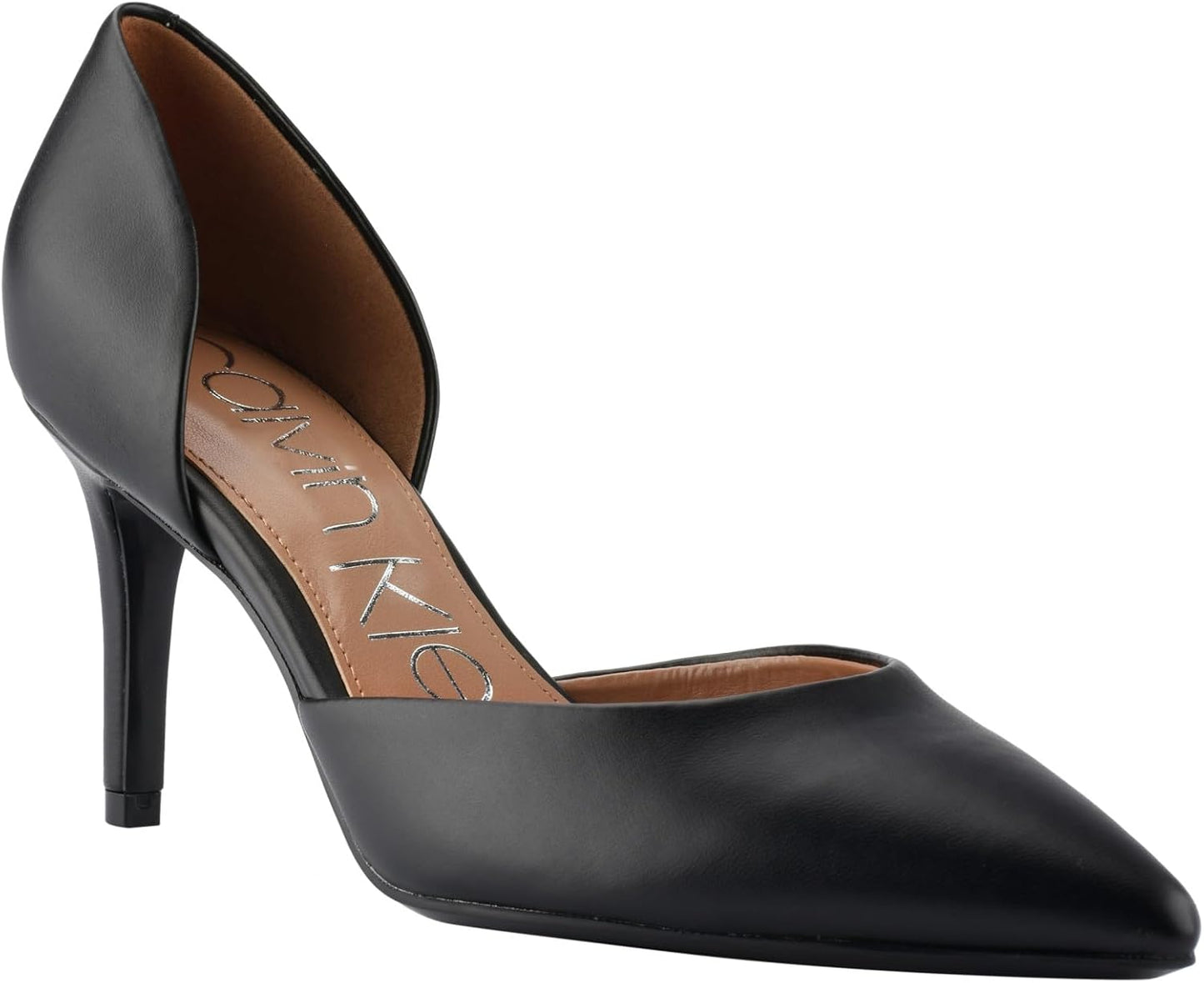 Calvin Klein Womens Gloria Dress Heels with Block Heel Design