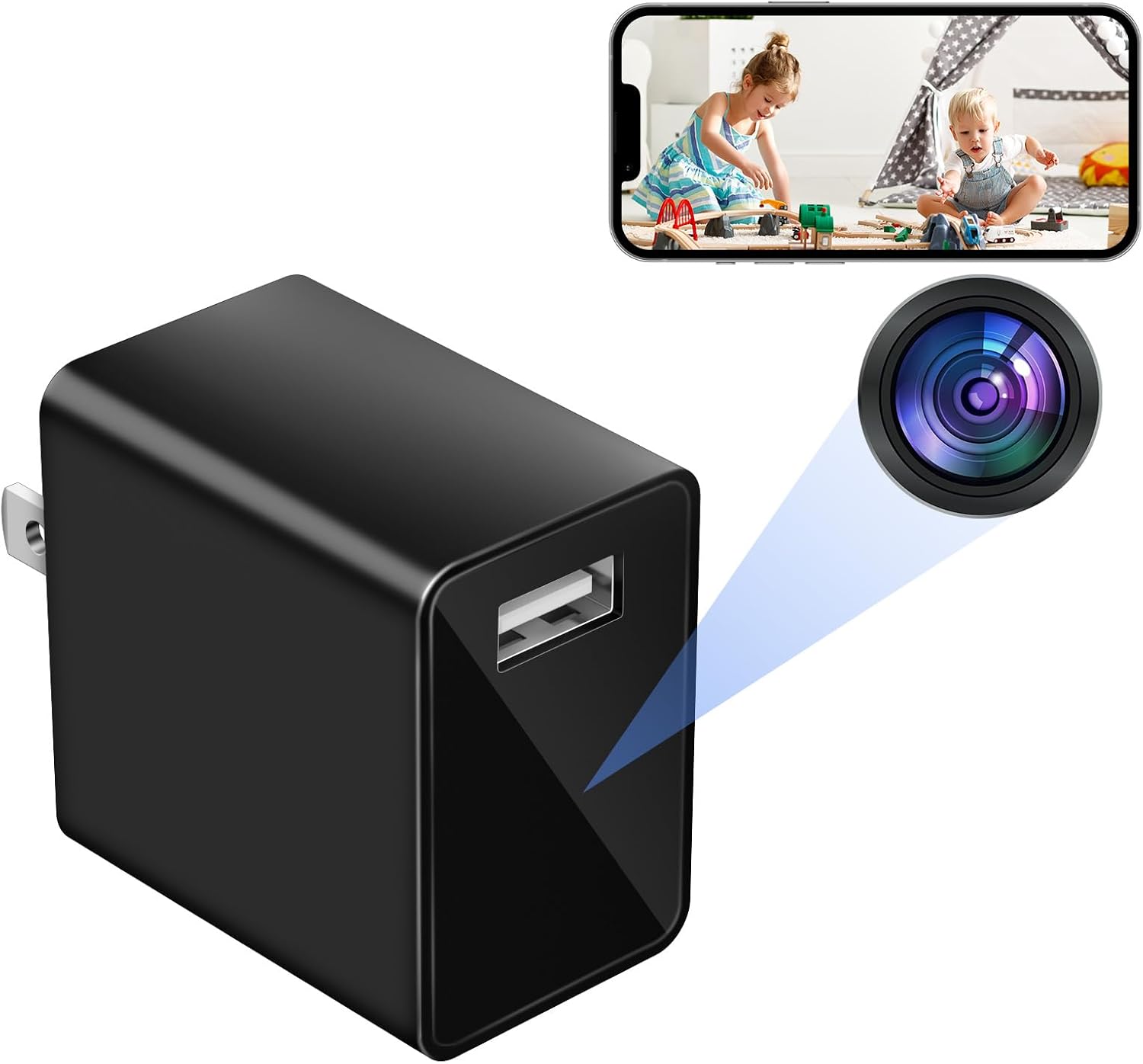 LIBREFLY Mini Spy Cam - WiFi Nanny Cam HD