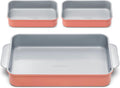 Nonstick Rectangle Baking Pan Set 2 small + 1 large - Perracotta