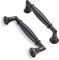 3-3/4 in Hole Center Oil Rubbed Bronze Cabinet Pulls 10 Pack - Heavy