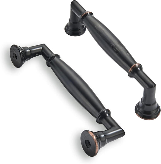 10 Pack 3-3/4 Inch Oil Rubbed Bronze Cabinet Pulls for Durability