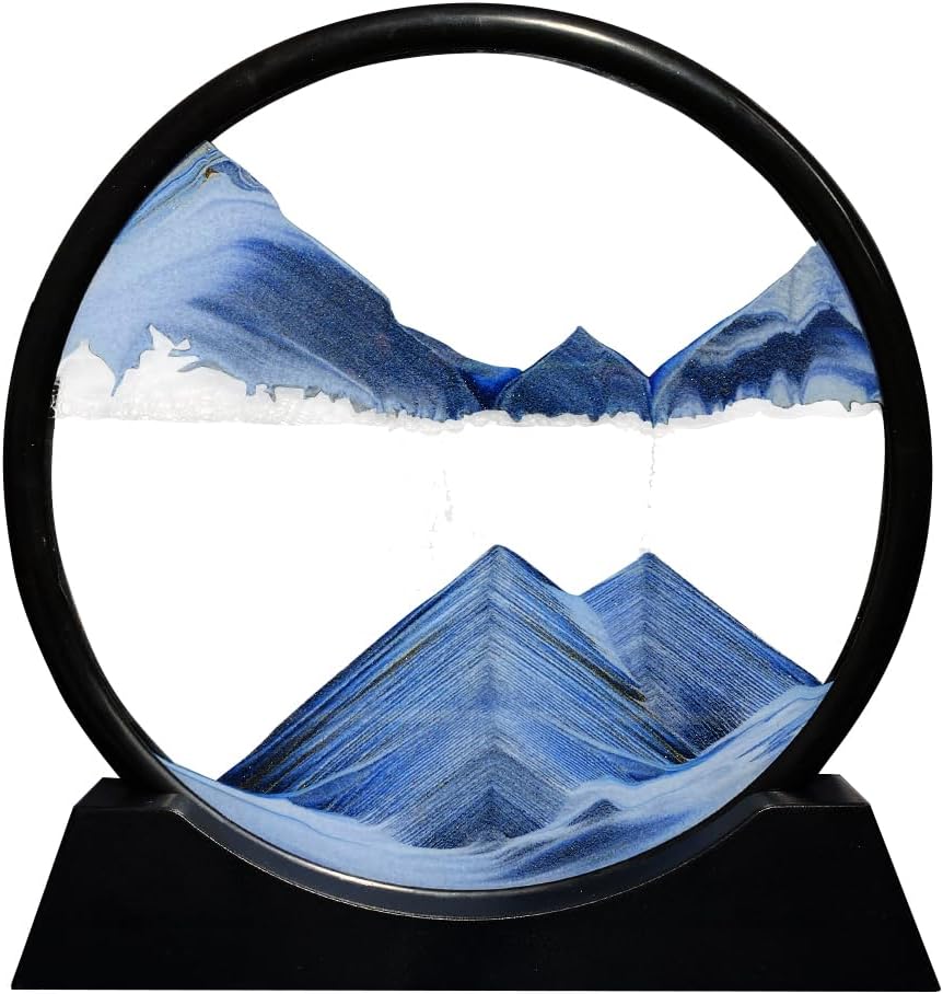 Aoderun Moving Sand Art Picture for Relaxing Home Decor