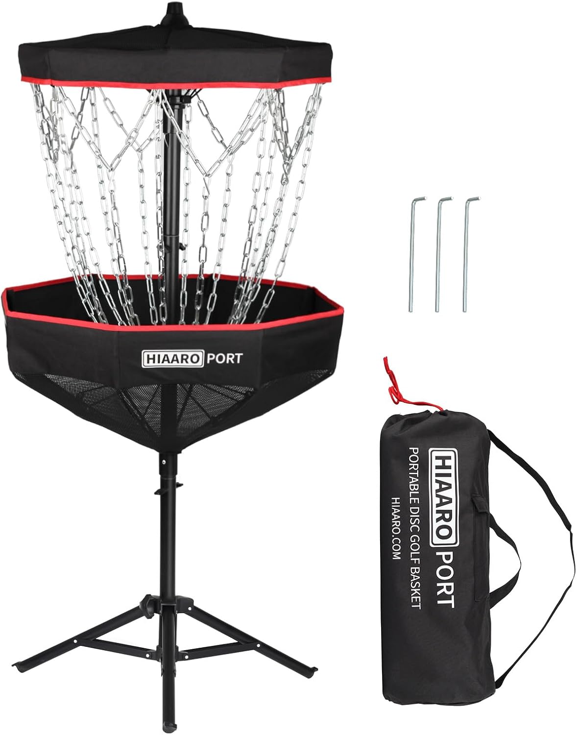 HIAARO Portable Disc Golf Basket - PDGA Approved