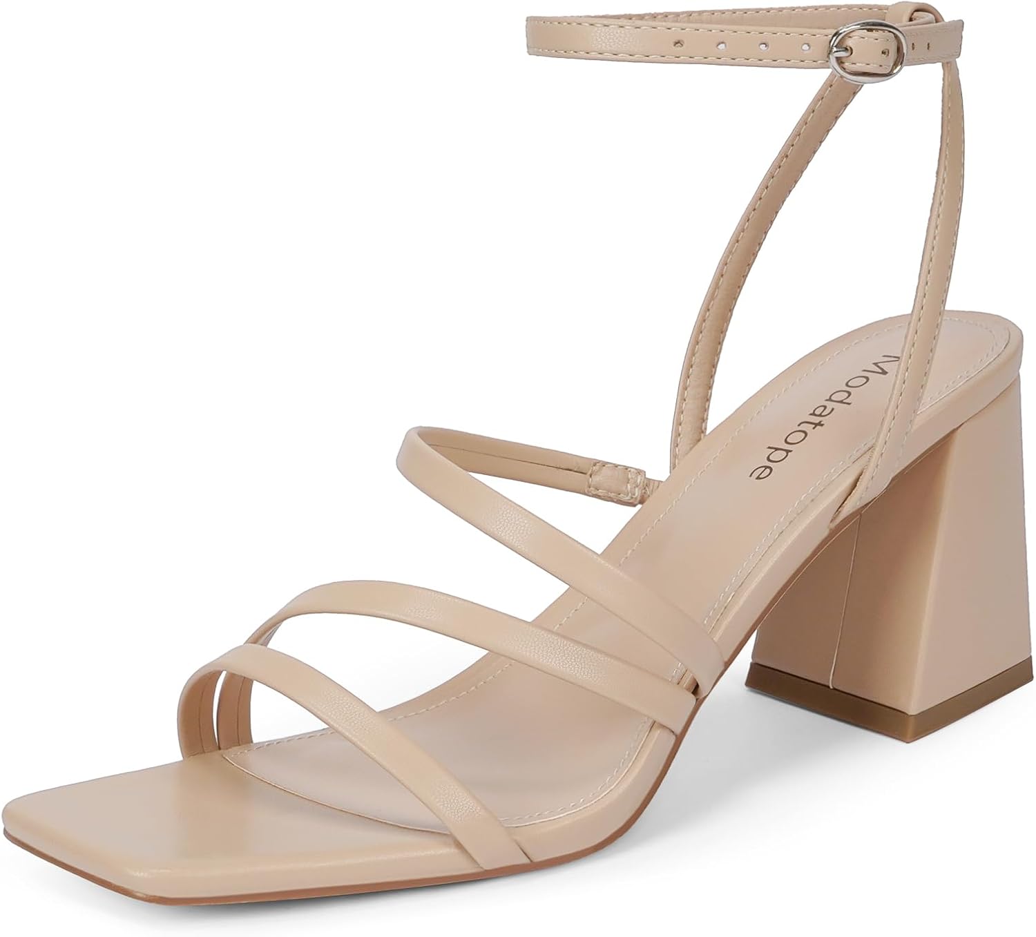 Modatope Women Heeled Sandals with Chunky Block Heels for Comfort