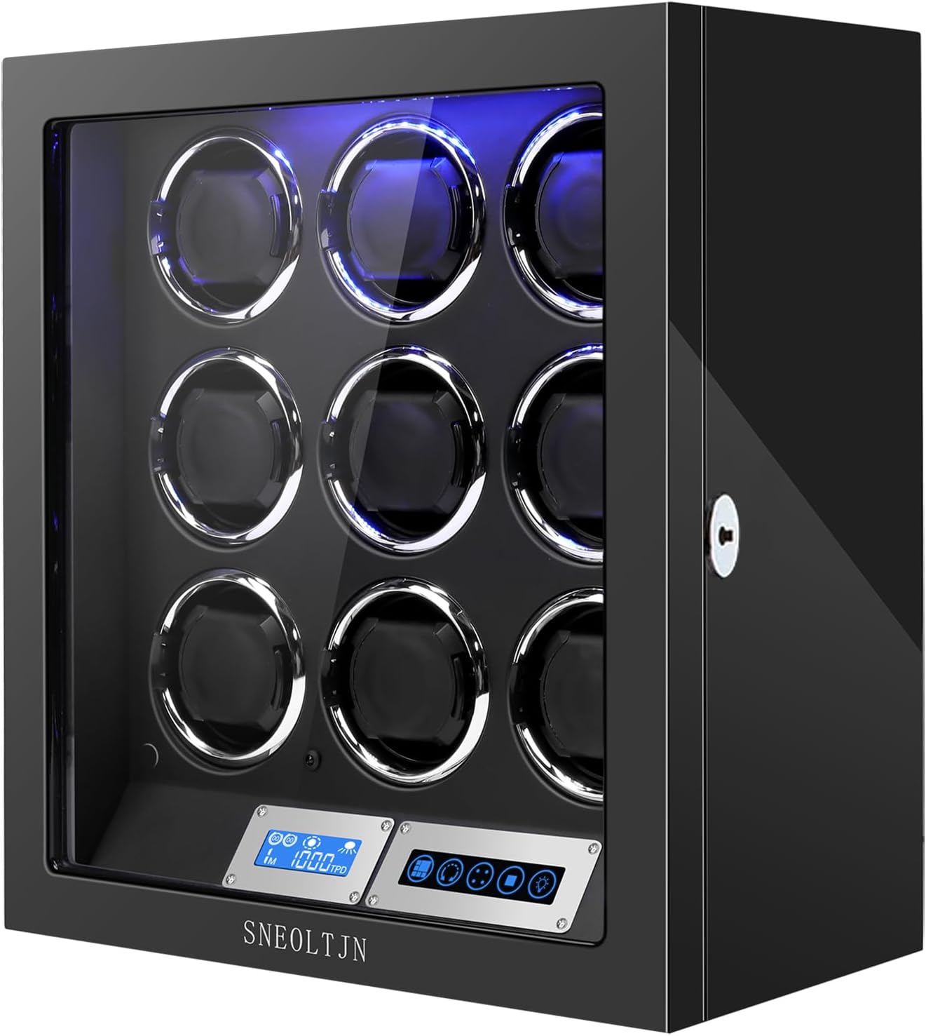 6/9/12 Slot Watch Winder with Silent Motors & LED Control