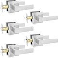 Passage Door Levers 5 Pack Satin Nickel Heavy-Duty Handles