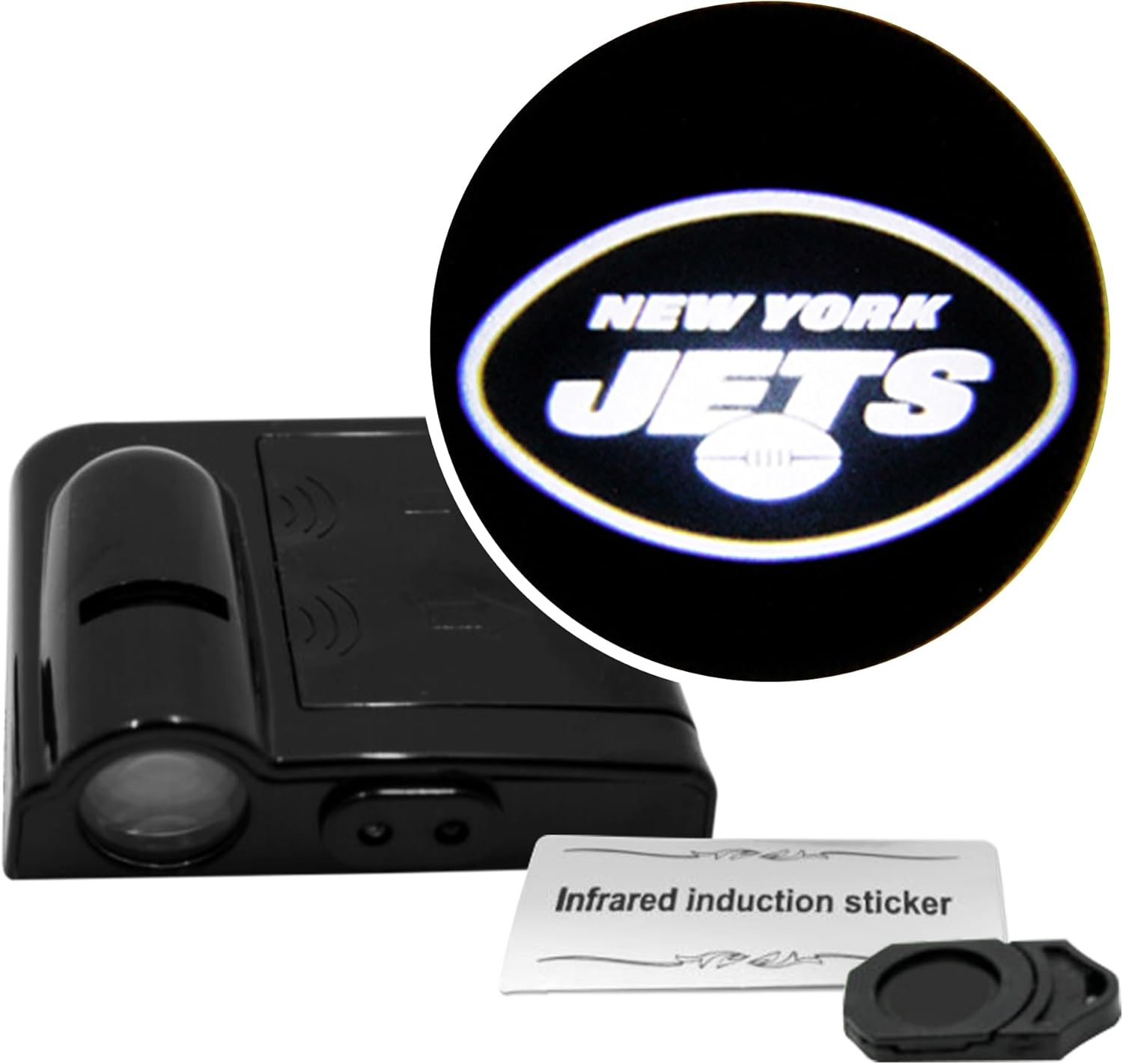 LED Car Door Light - Show Your Team Pride with Jets Logo