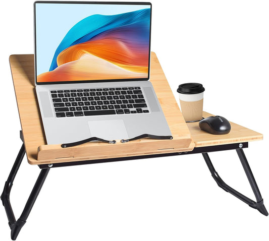 Adjustable Laptop Stand for Bed - Ergonomic Comfort!
