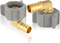 1/2 in PEX x 7/8 in Toilet Ballcock Swivel Elbow - Durable Brass