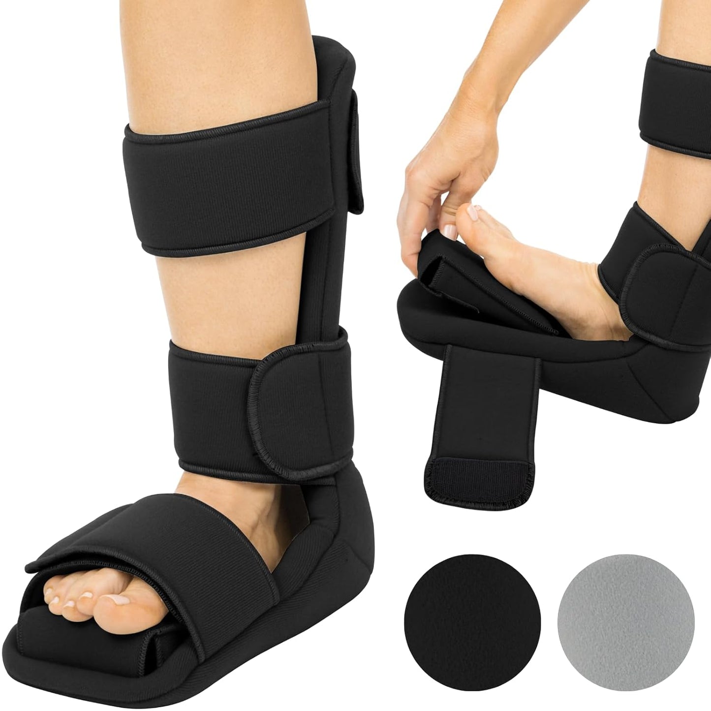 Vive Plantar Fasciitis Night Splint with Stretch Wedges for Relief